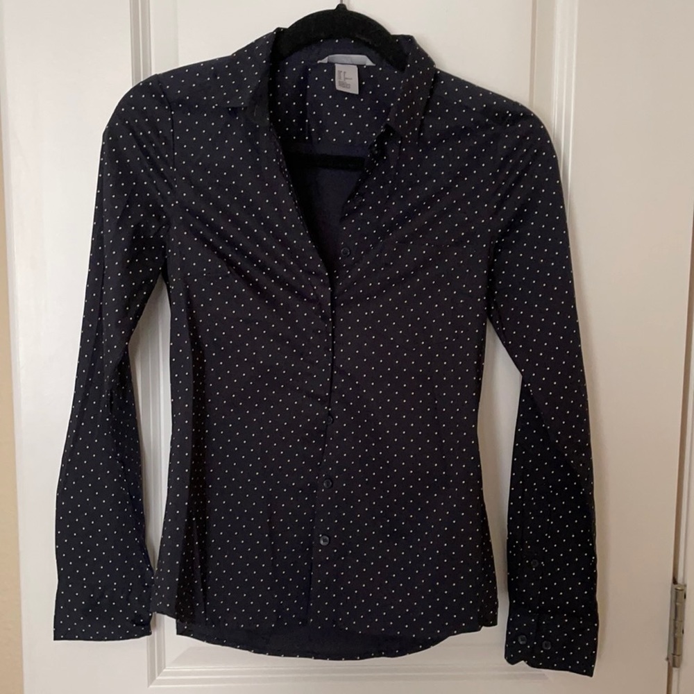 Navy Blue button down